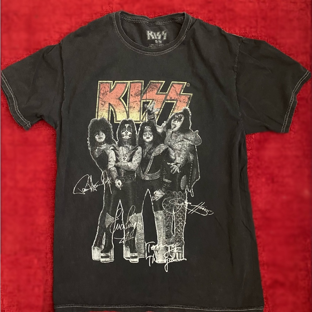 KISS Black and Yellow Graphic Tee